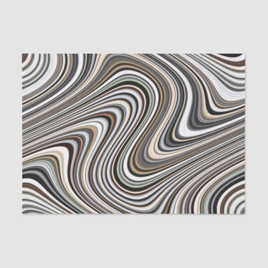 Gronde Abstracte Vormen Tissuepapier (Voorkant)