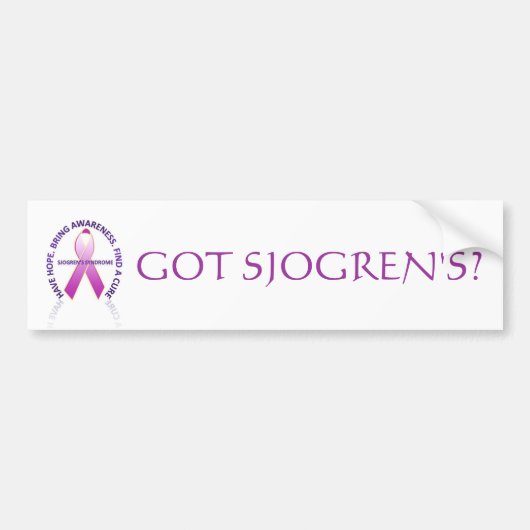 Grondebewustwording, GOT SJOGREN'S? Bumpersticker (Voorkant)