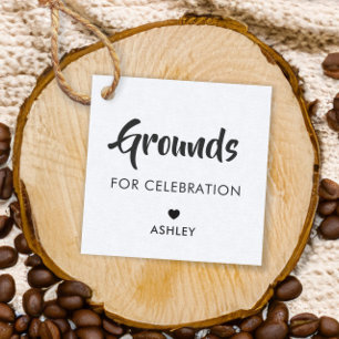 Gronden voor viering Tags, Coffee Tag, Kraft Bedankjes Labels