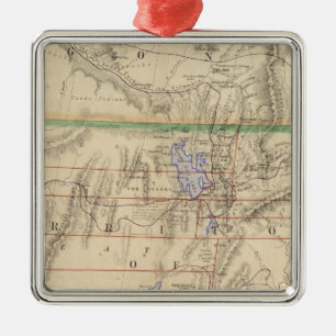 Grondgebied Utah Metalen Ornament