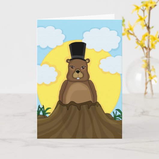 Grondhoefdag Kaart (Gele Bloem)