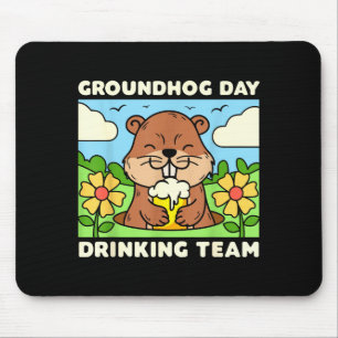 Grondhoerendag Drinkteam Grappige Mannen Vrouwen B Muismat