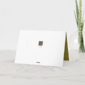 Grondhoes Wenskaart op grondhoes Kaart (Achterkant)