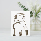 grondhog bokeh briefkaart (Staand voorkant)