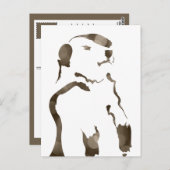 grondhog bokeh briefkaart (Voorkant / Achterkant)