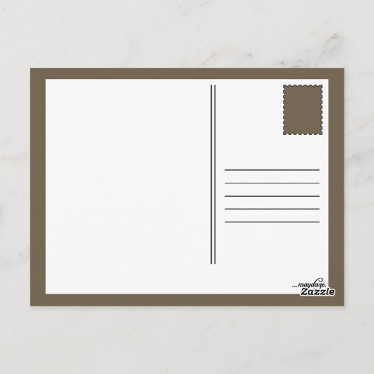 grondhog bokeh briefkaart (Achterkant)