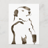 grondhog bokeh briefkaart (Voorkant)