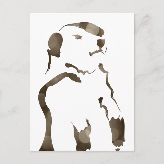 grondhog bokeh briefkaart (Voorkant)