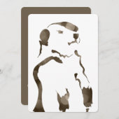 grondhog bokeh kaart (Voorkant / Achterkant)