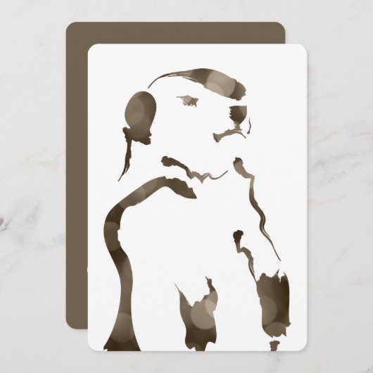 grondhog bokeh kaart (Voorkant / Achterkant)