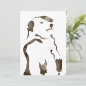 grondhog bokeh kaart (Staand voorkant)