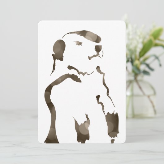 grondhog bokeh kaart (Staand voorkant)