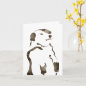 grondhog bokeh kaart (Gele Bloem)