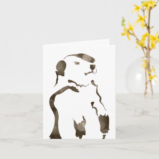 grondhog bokeh kaart (Gele Bloem)