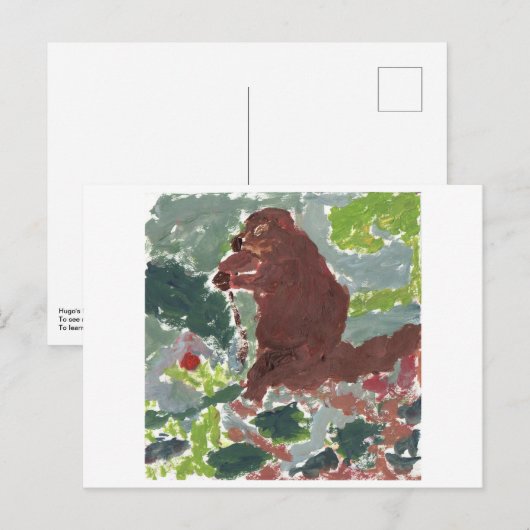 Grondhog briefkaart (Voorkant / Achterkant)