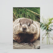 Grondhog Briefpapier (Staand voorkant)