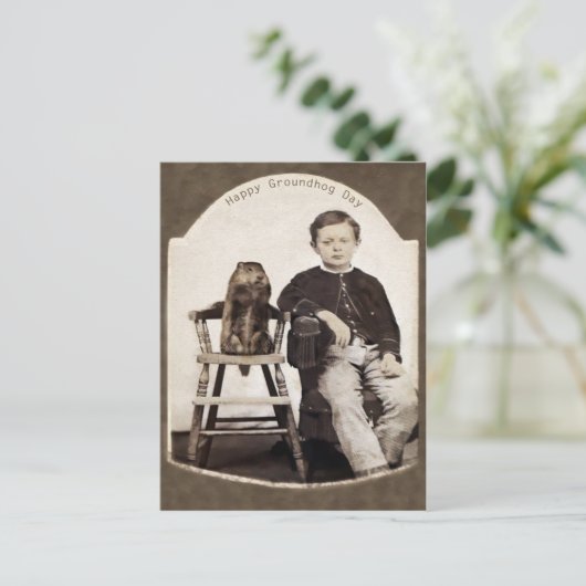  grondhog Dag Briefkaart (Staand voorkant)