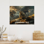 GRONDHOG DAG - GELUKKIGE GRONDHOG DAG POSTER (Keuken)