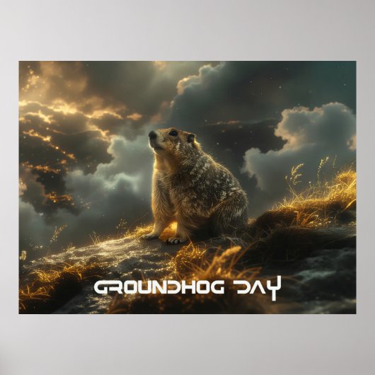 GRONDHOG DAG - GELUKKIGE GRONDHOG DAG POSTER (Voorkant)