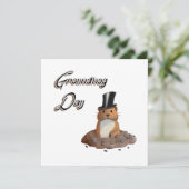 grondhog dag vlakke Kaart (Staand voorkant)