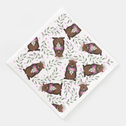 Grondhog-dagpapier Servet (Hoek)