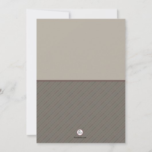 Grondhog in een uitnodiging van een mandje (Achterkant)