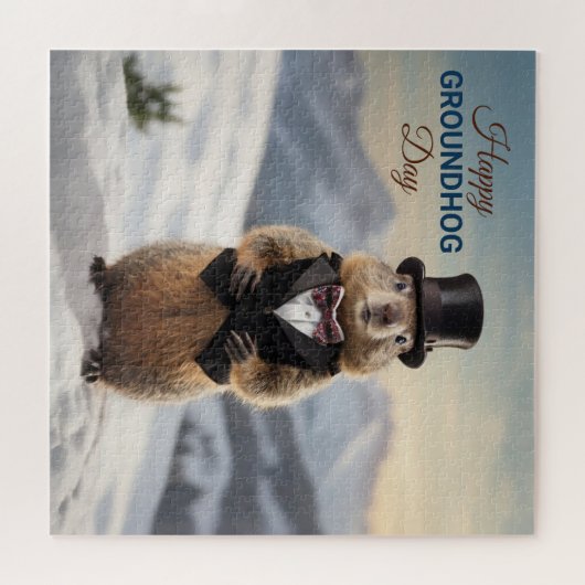 Grondhog Legpuzzel (Horizontaal)