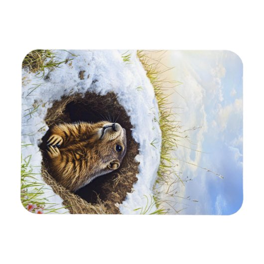 Grondhog Magneet (Horizontaal)