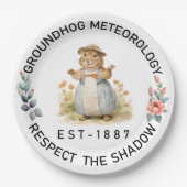 Grondhog Papieren Bordje (Voorkant)