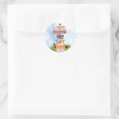 Grondhog Ronde Sticker (Tas)