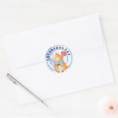 Grondhog Ronde Sticker (Envelop)