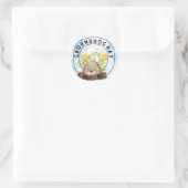 Grondhog Ronde Sticker (Tas)