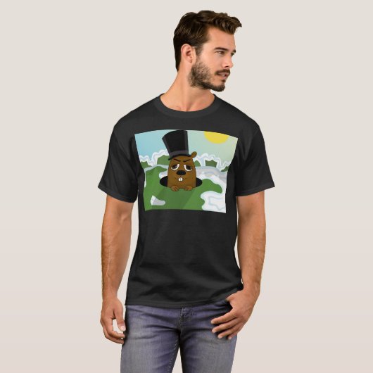 Grondhog T-shirt (Voorkant volledig)