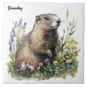Grondhog Tegeltje (Voorkant)