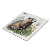 Grondhog Tegeltje (Zijkant)