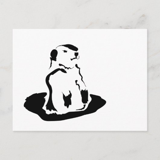 grondhok briefkaart (Voorkant)