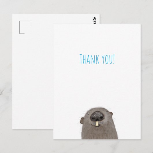 Grondhond bedankkaart briefkaart (Voorkant / Achterkant)