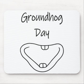 Grondhond Muil Glimlach Lijn Kunst Voor Grondhond Muismat