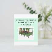 grondig gefokte paardenraceontwerp briefkaart (Staand voorkant)