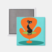 Grondig moderne Katten magneet (Voorkant / Achterkant)