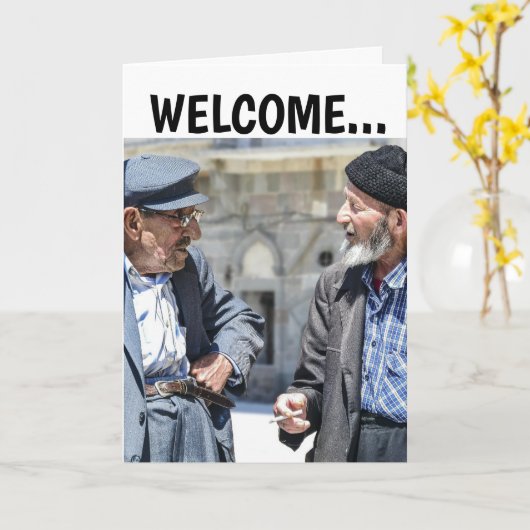 GRONDIG OUD MAN OP DE HILL Kaart (Gele Bloem)