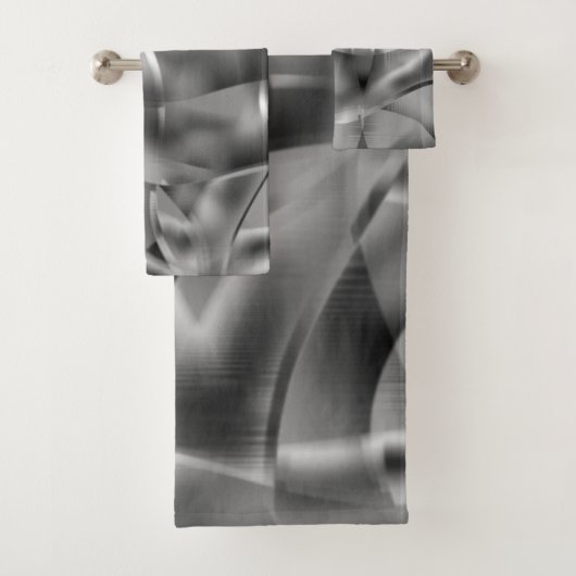 Grondige grijze vormen, met lichttonen bad handdoek (Insitu)