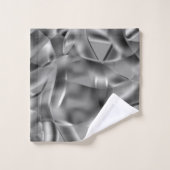 Grondige grijze vormen, met lichttonen bad handdoek (Wasdoekje)