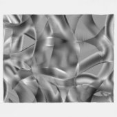 Grondige grijze vormen, met lichttonen fleece deken (Voorkant (Horizontaal))