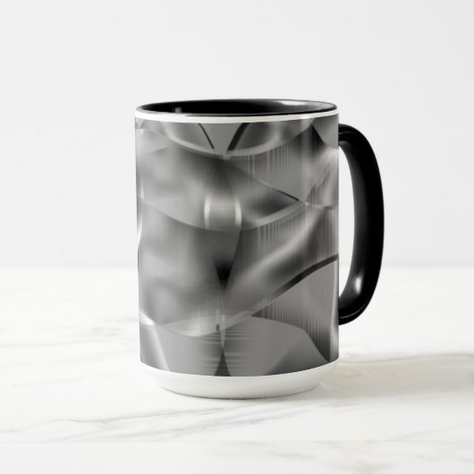 Grondige grijze vormen, met lichttonen mok (Voorkant rechts)