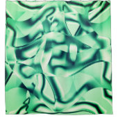 Grondige groene vormen van acryl, toonaangevende t douchegordijn (Voorkant)