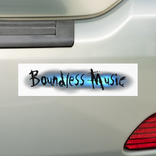 Grondige muziekbanner bumpersticker (Op auto)