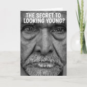 GRONDIGE OUDE MAN BIRTHDAY OVERGEZICHTE KAARTEN (Voorkant)