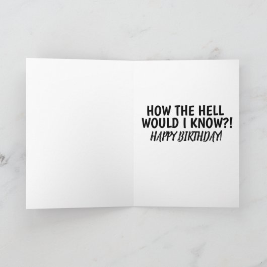 GRONDIGE OUDE MAN BIRTHDAY OVERGEZICHTE KAARTEN (Binnen)