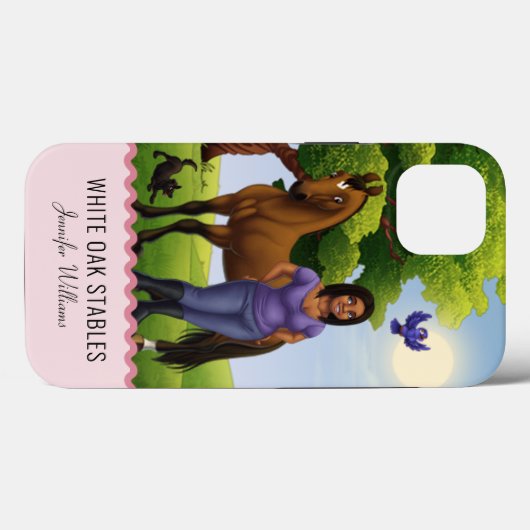 Grondige paarden in pasta Case-Mate iPhone case (Achterkant (horizontaal))